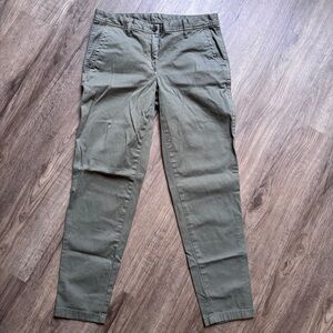 Talbots Women's Girlfriend Chino - Olive Green - Size 2